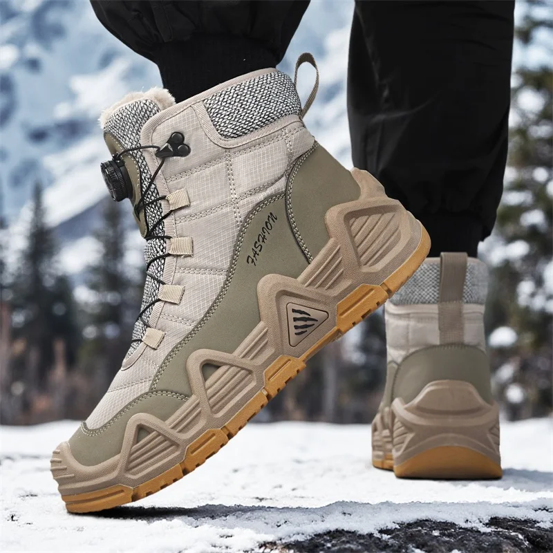 Waterproof Winter Boot - Warm Fur Outdoor Mens Combat Tactical