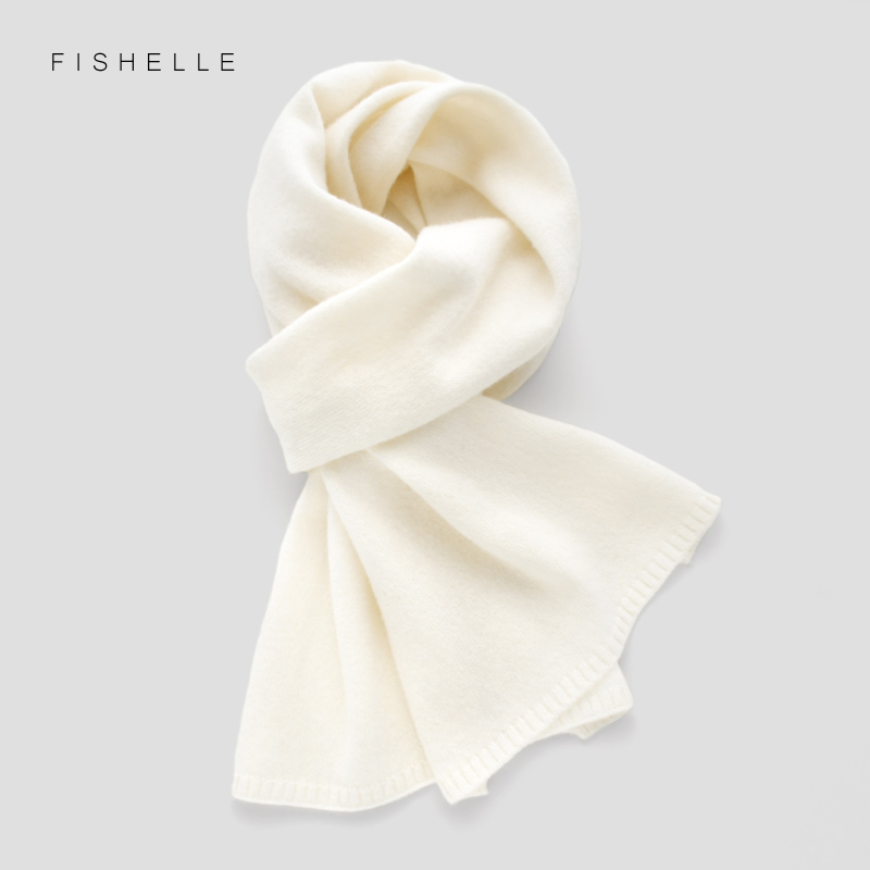 Wool Scarf Men - White Wool Scarves Women Winter Knitted