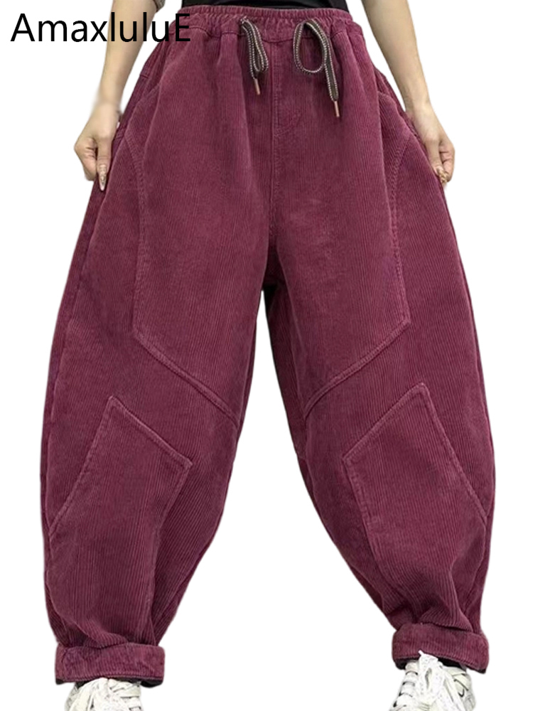 Corduroy Pant Warm - Amax LuluE Design Winter Ladies Fashion