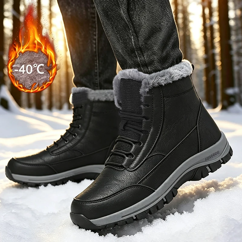 Waterproof Winter Boot - High Quality Warm Men's Snow Boots