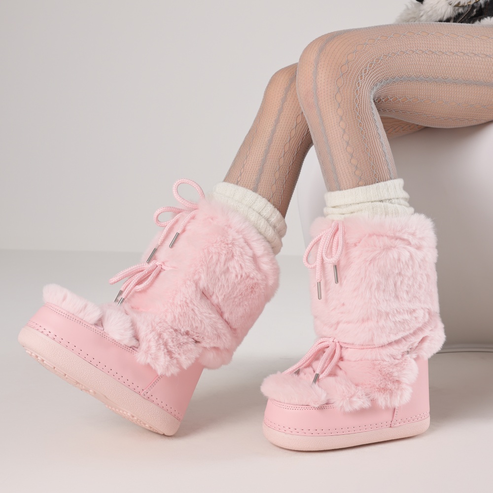 Furry Boots For Women Round To - Waterproof Winter Boot review and price
