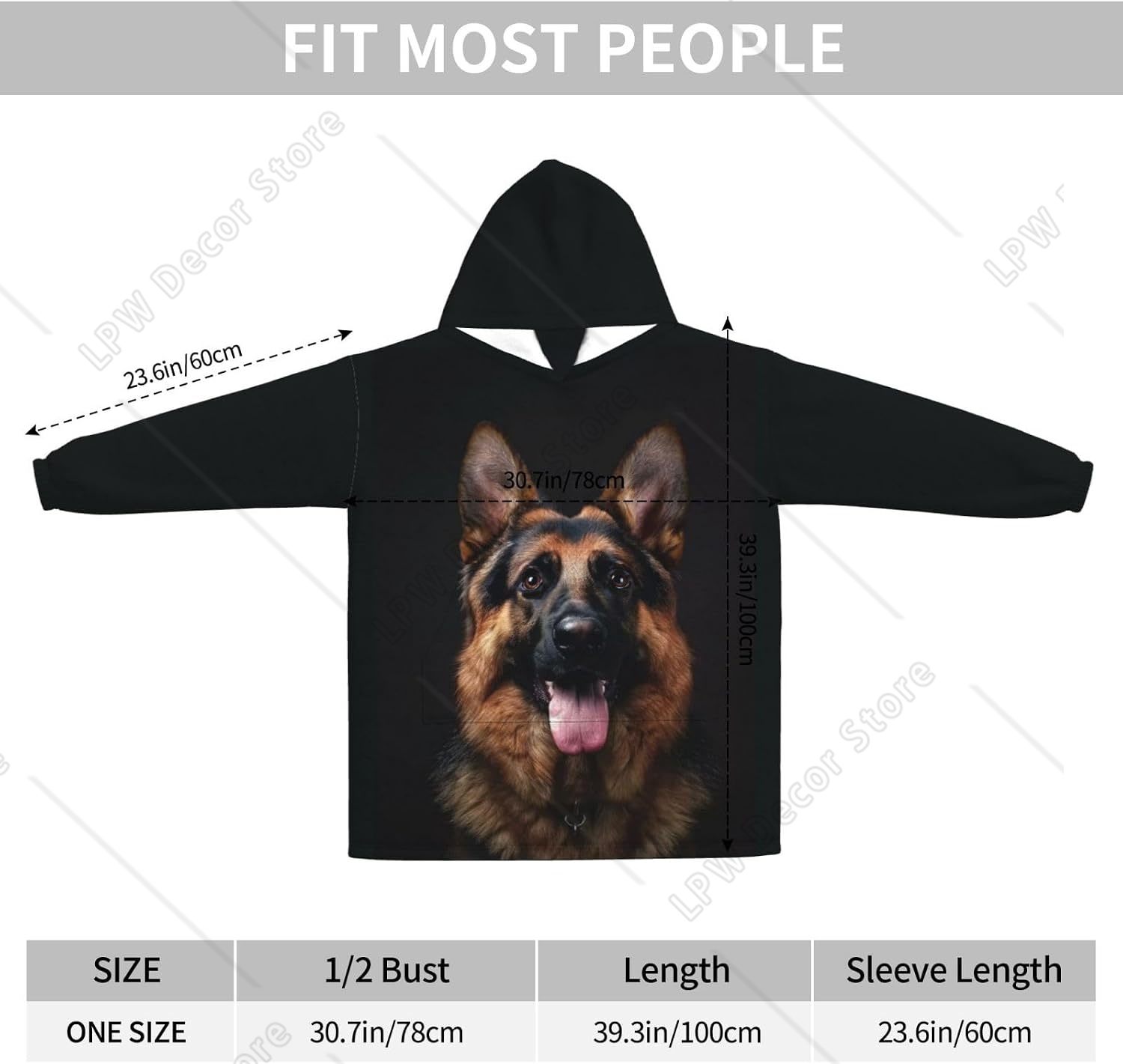 Dog German Shepherd Wearable B - Sherpa Hoodie Fleece review and price