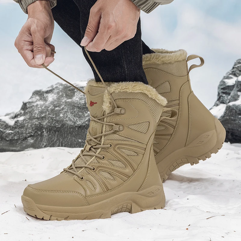 Winter Men Snow Boots Plush Wa - Waterproof Winter Boot review and price