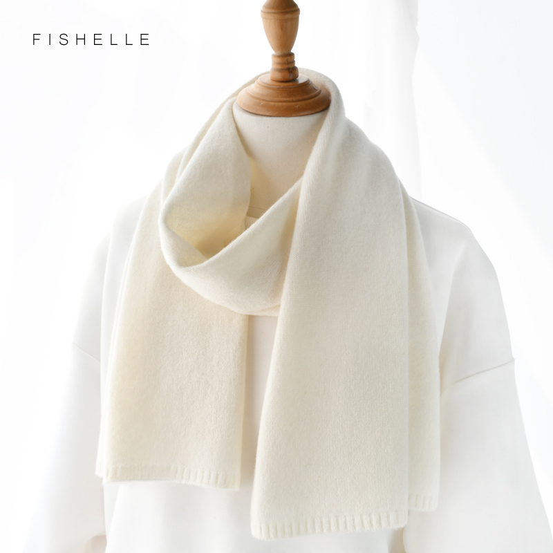 White Wool Scarves Women Winte - Wool Scarf Men review and price