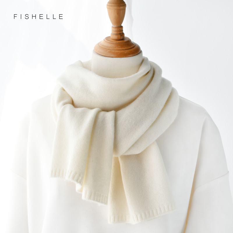 White Wool Scarves Women Winte - Wool Scarf Men review and price