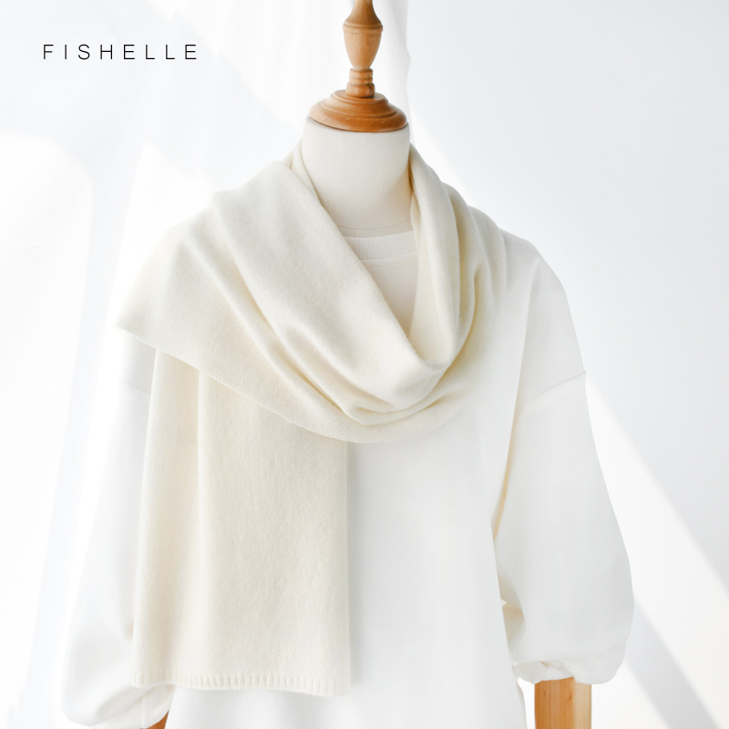 White Wool Scarves Women Winte - Wool Scarf Men review and price