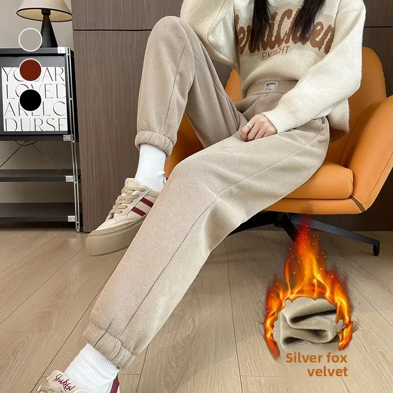 Winter New Thickened Fleece Li - Corduroy Pant Warm review and price