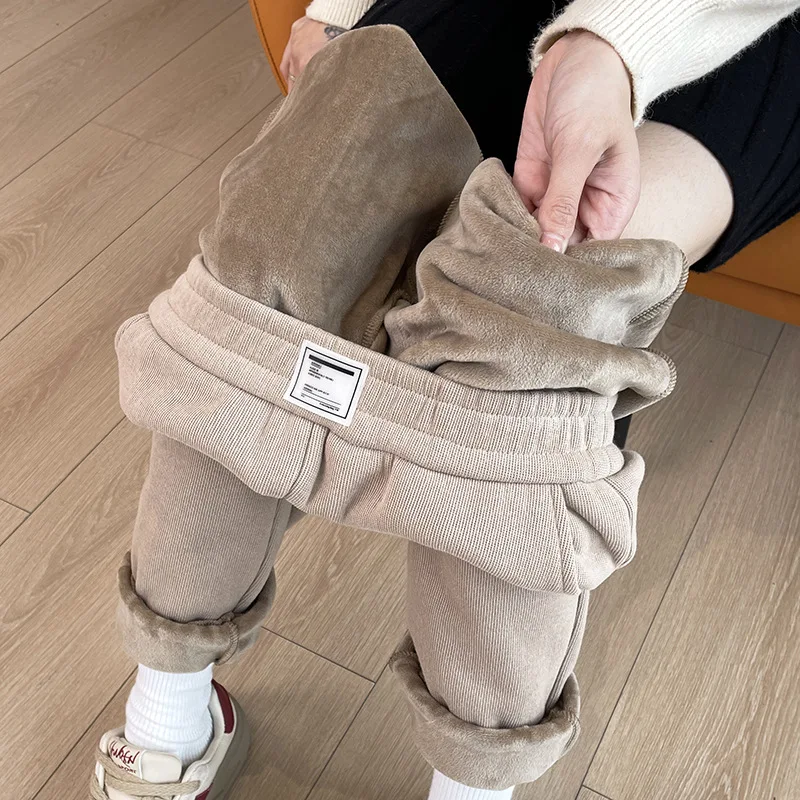 Winter New Thickened Fleece Li - Corduroy Pant Warm review and price