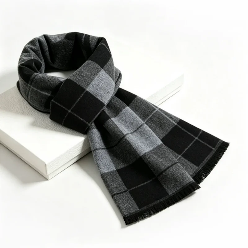 1 Pcs Men's Scarf Wool Blend W - Wool Scarf Men review and price