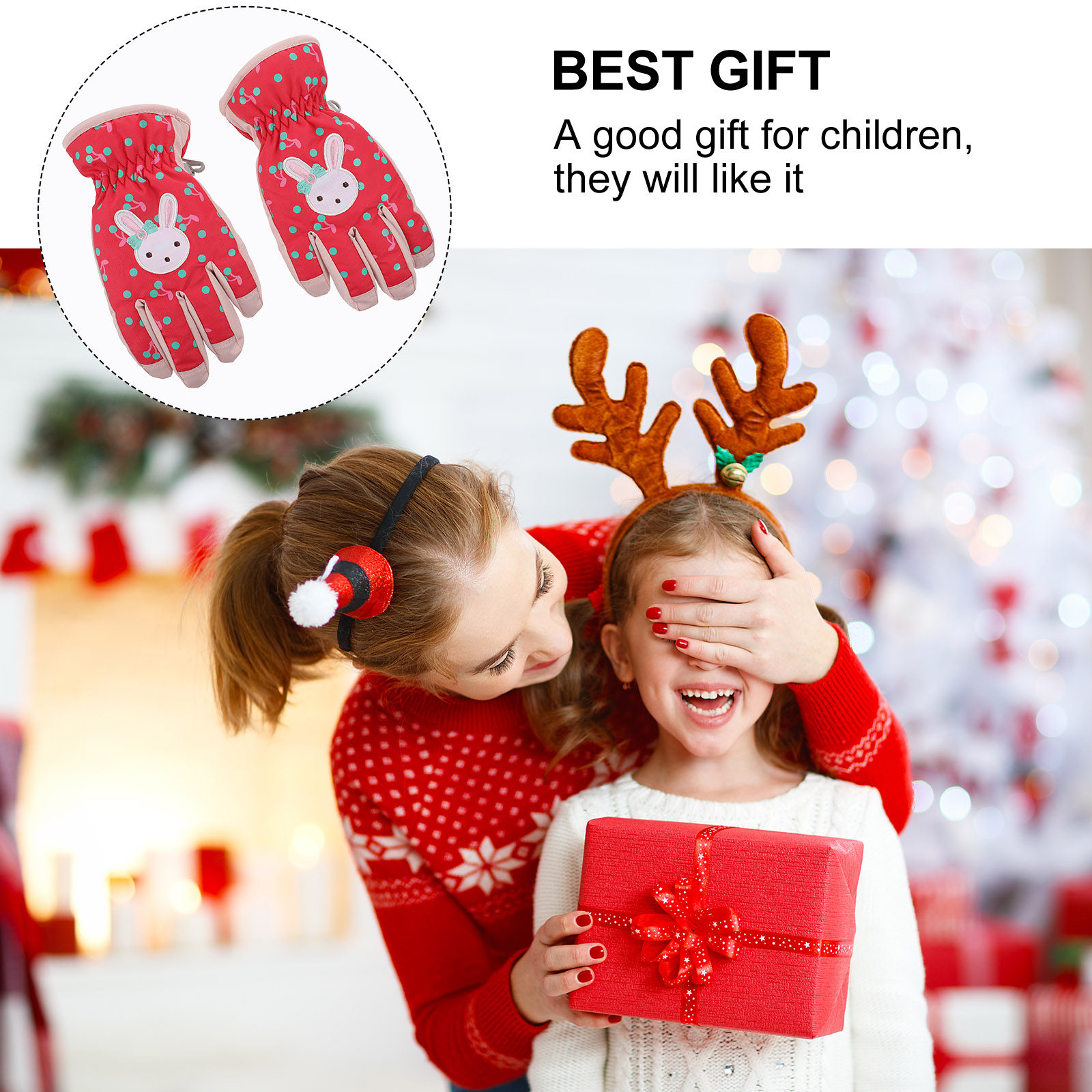 1Pair Children Ski Gloves Wate - Snow Glove Insulated review and price